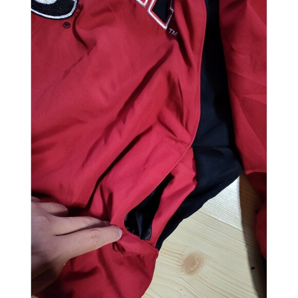 Georgia Bulldogs Sweatshirt 2XL Red Varsity V Neck Pullover Starter - Picture 3 of 10